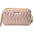 Double Zip Camera Bag, &pound;245, Handbags, Gold, Leather, Front view